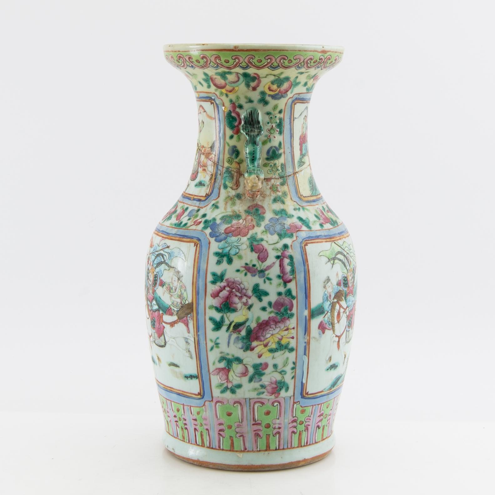 Vas Kina Kanton 1800-talets slut porslin.