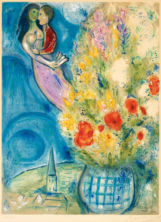 Marc Chagall (Efter), "Les Coquelicots".