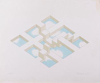 PARTI GRAFIK, 6 st, bl.a. Reutersvärd, Oscar.