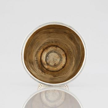 A Swedish early 18th century parcel-gilt silver beaker, mark of Erik Löfman (Uppsala 1690-1718 (1729).