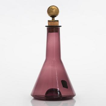 Tapio Wirkkala, karahvi, tilaustyö, signeerattu Tapio Wirkkala. Iittala/Kultakeskus, 1960-luku.