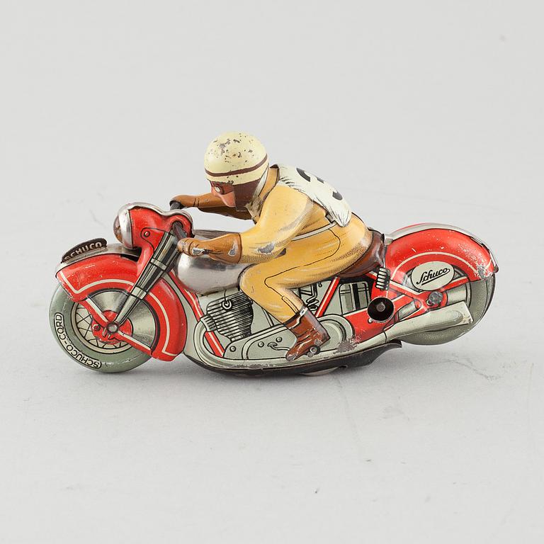LEKSAK, Schuco Sport motorcykel, Tyskland, 1930/40-tal.
