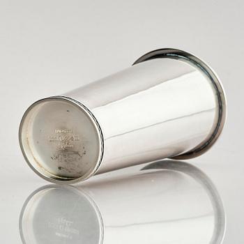 Eric Råström, a silver beaker, company Råströms Silver- O Nysilverfabrik, Stockholm, Sweden, 1974.