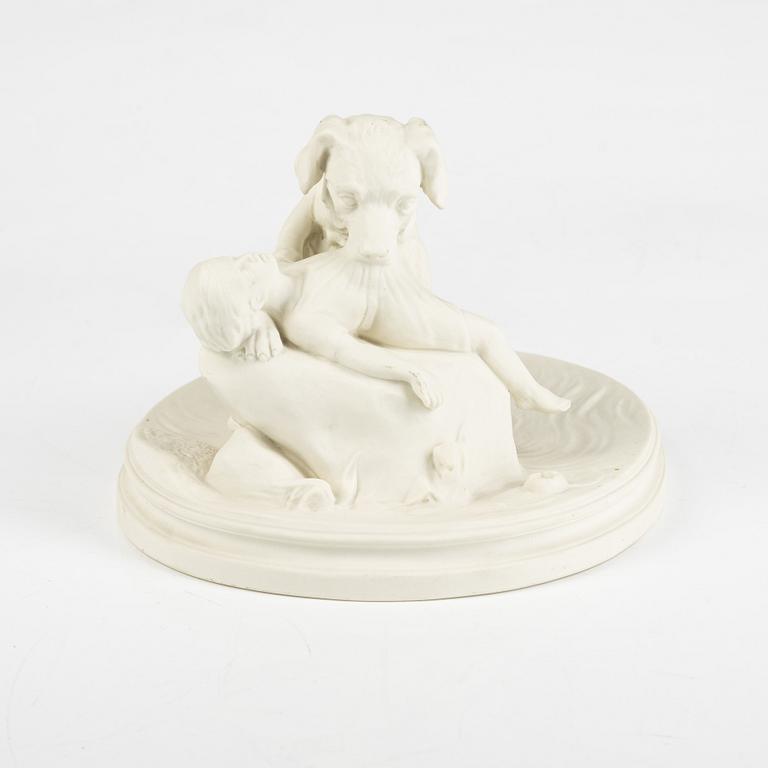 A biscuit porcelain figurine, Gustafsberg, 1921.