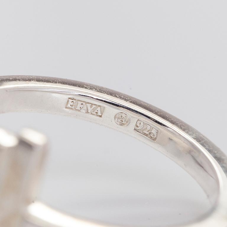 Efva Attling, a sterling silver 'Stairway to heaven' ring and bracelet.