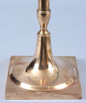 KANDELABRAR, ett par, malm, 1800-tal.