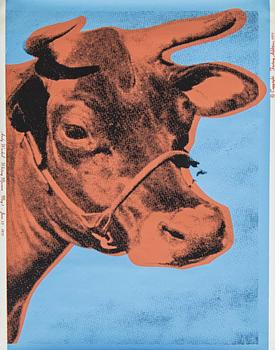 39A. Andy Warhol, "Cow".