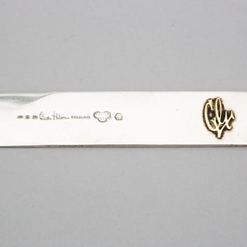 A Swedish 20th century sterling silver letter knife mark of WIWEN NILSSON Lund 1950, total weight  ca 150 gr.