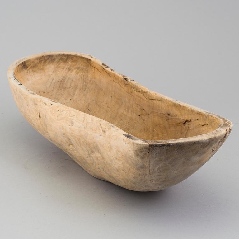 a swedish wooden bowl, 19th century.