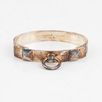 Hermès, bracelet, "Collier de chien", sterling silver, PM.