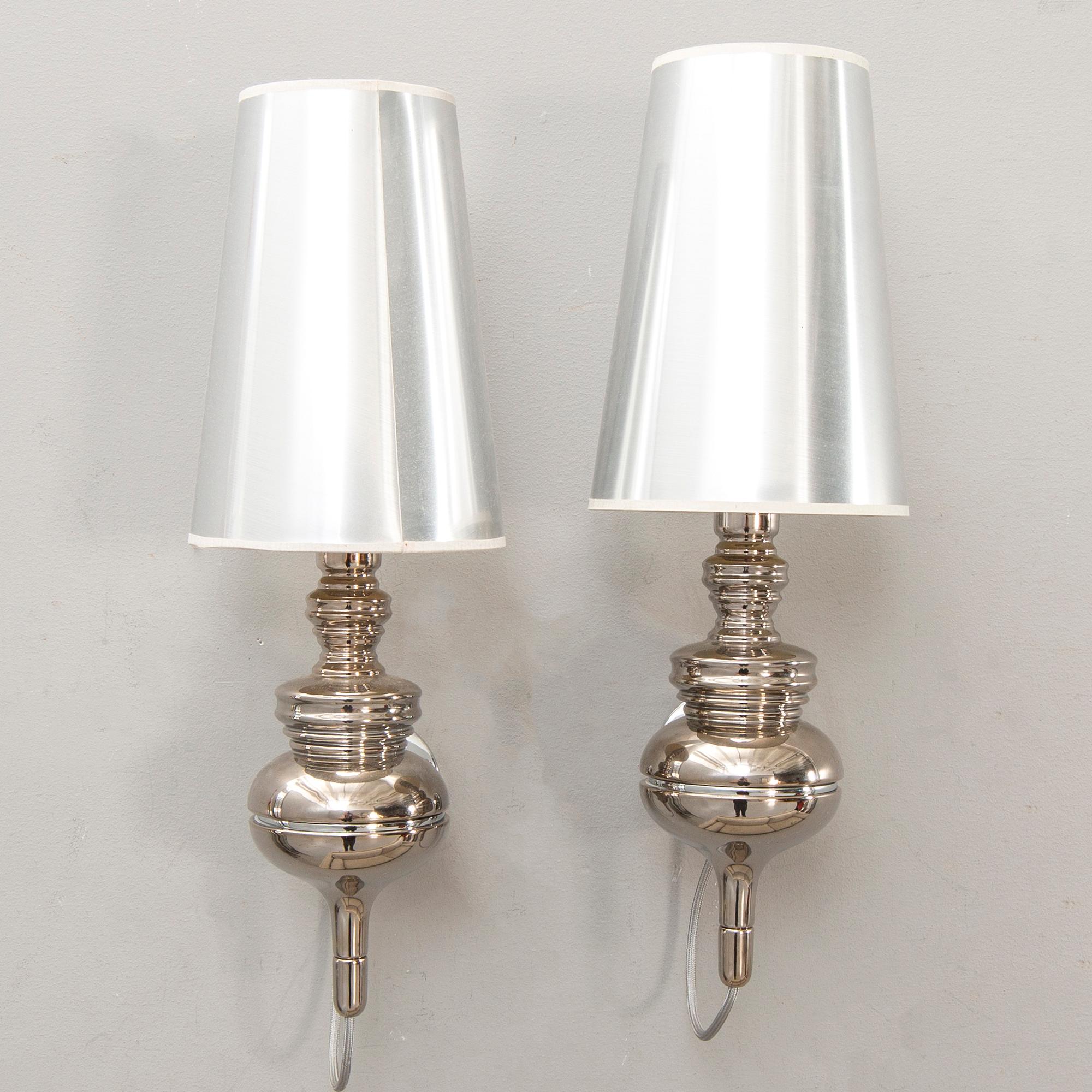 Jaime Hayón wall lamps a pair of "Josephine Mini Wall Light" Metalarte 2000s.