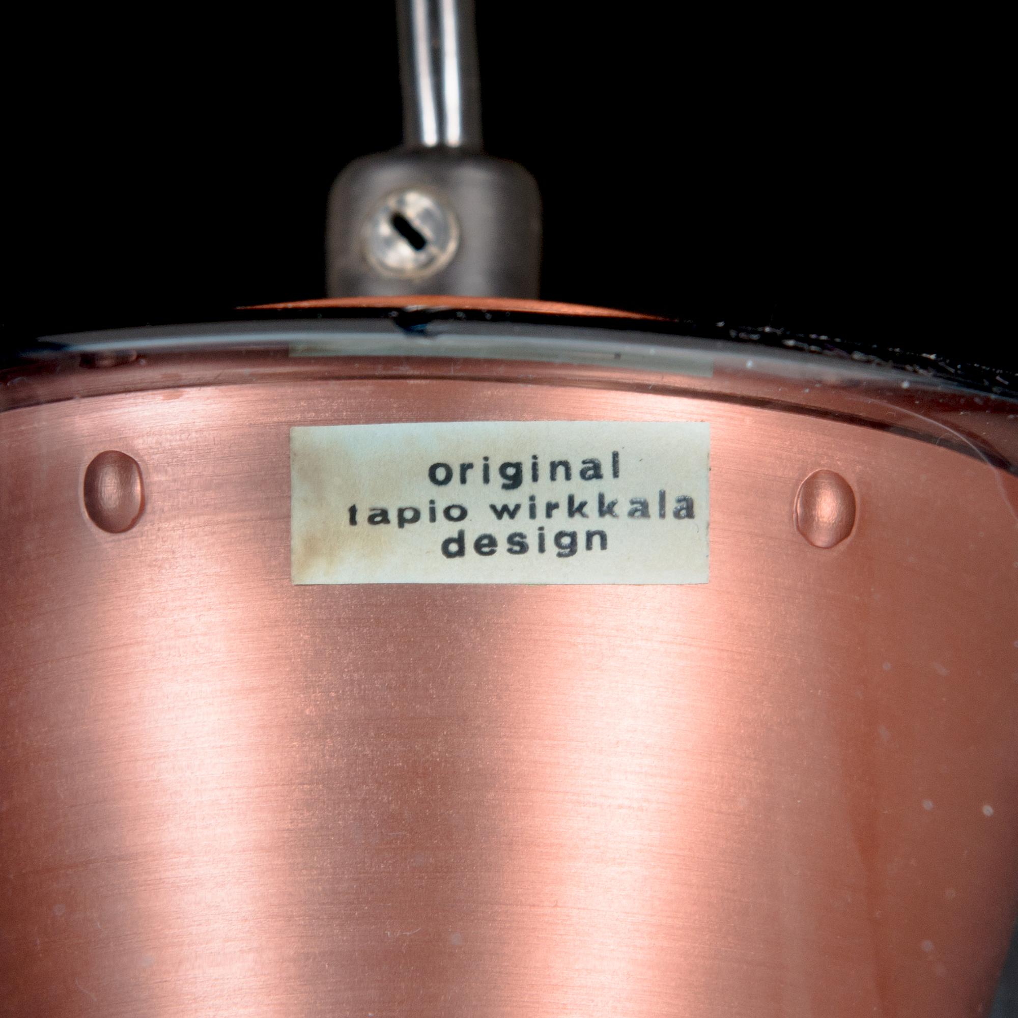 Tapio Wirkkala, taklampa, modell K2-134, Iittala/Idman 1960-tal.