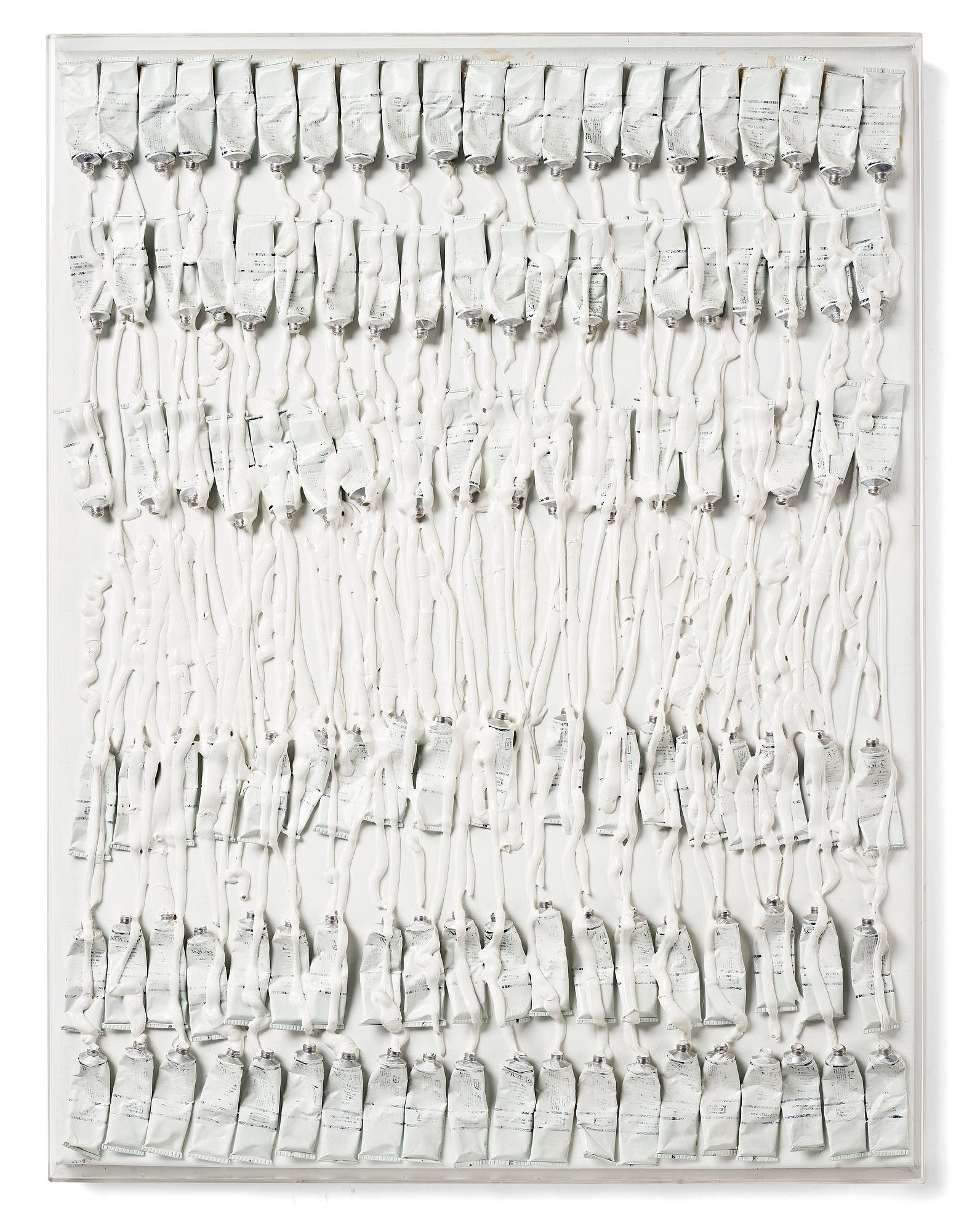 Arman (Armand Pierre Fernandez), "Monochrome Accumulation No. 5002".
