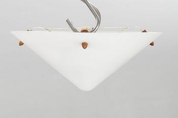 Uno & Östen Kristiansson, a plexi glass and teak ceiling light, model 539, Luxus, Sweden, second half of 20th century.