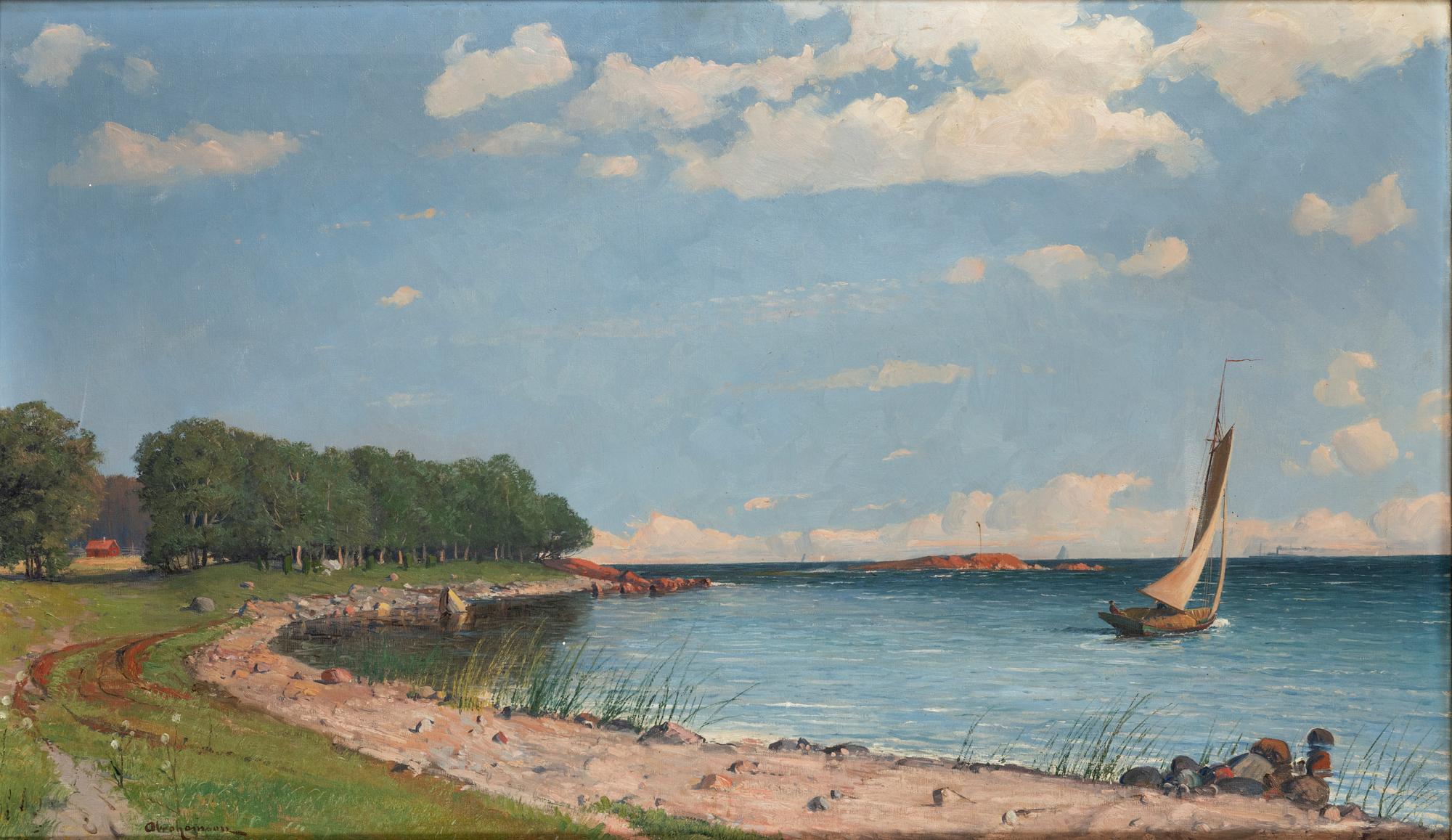 Erik Abrahamsson, oil on canvas, signed.