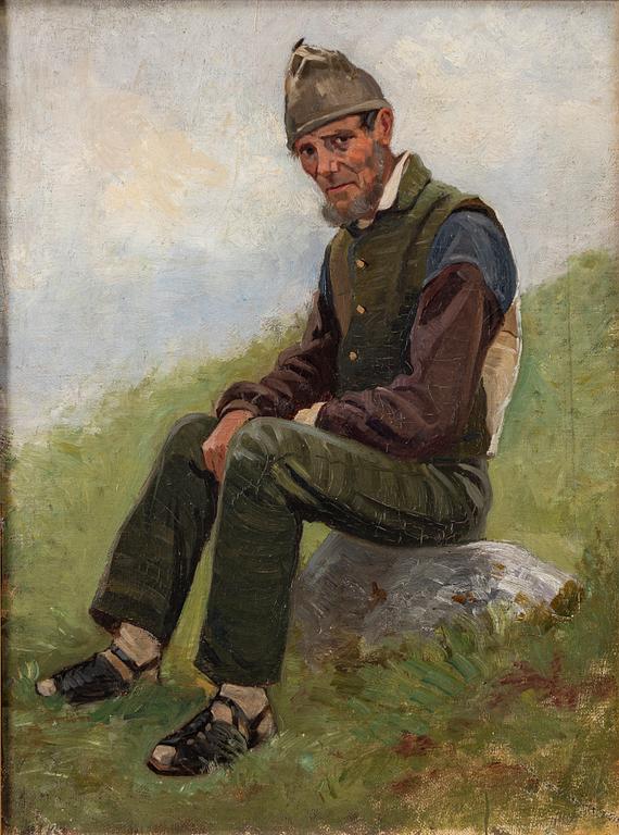 Ottilia Adelborg, tillskriven, Vilande man.