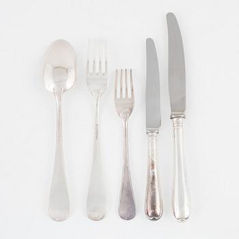 A 60-piece cutlery service, model 'Svensk rund' mark of GAB, including Eskilstuna 1957.