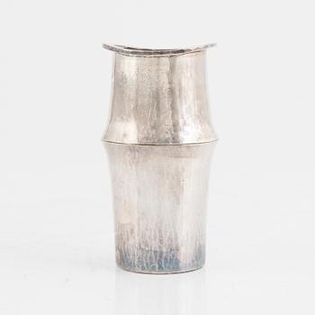 A Swedish sterling silver vase, mark of Roland Lantz, Stockholm 1980.