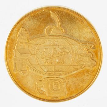 Commemorative medal, LM Ericsson 1876-1976, 18K gold, Sporrong.