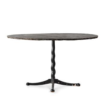 Josef Frank, attributed to, a cast iron base table for Firma Svenskt Tenn, Sweden 1930s-40s.