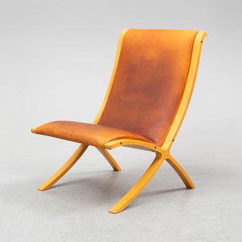 PETER HVIDT & ORLA MØLGAARD NIELSEN, fåtölj, "X-stolen", Fritz Hansen, Danmark.