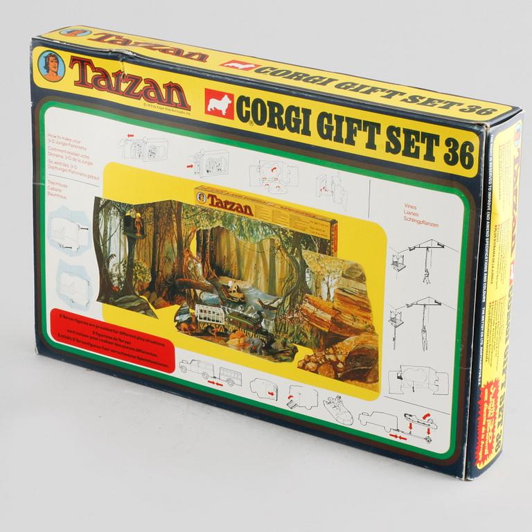 LEKSAKSSET, "Tarzan", Tarzan Corgi gift set 36, 1900-talets andra hälft.