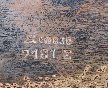 PARTI SILVER, 4 delar, bl a CG Hallberg, 1900-tal.