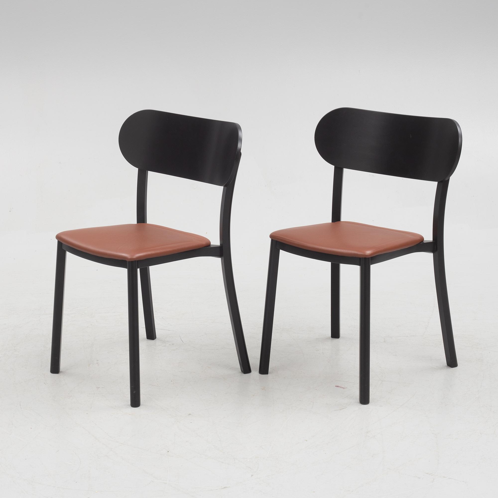 Jonas Lindvall, six chairs, 'Hundranian', Stolab, 2019.