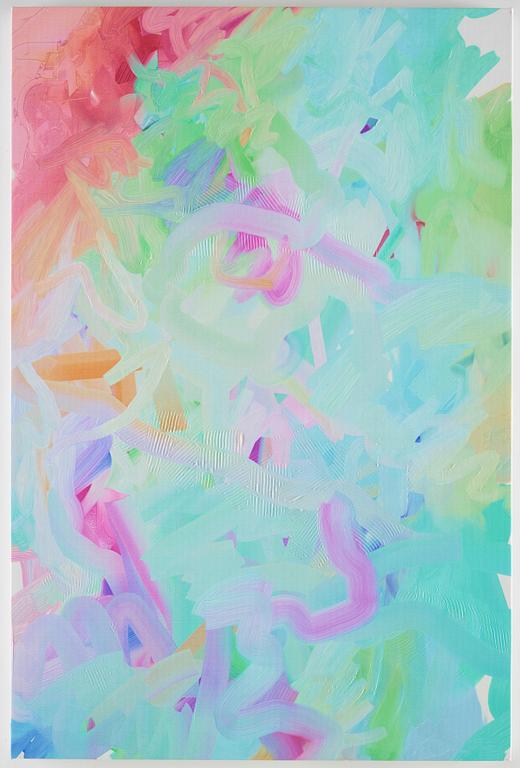 MICHAEL MANNING, acrylic paint and digital print on canvas.