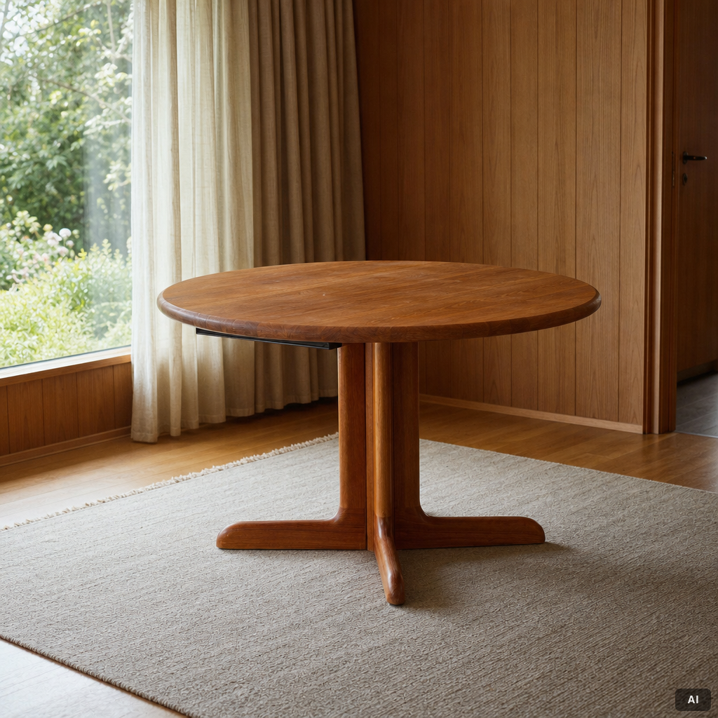 Niels Otto Møller, a dining table, J.L. Møller, Denmark, 1960s.