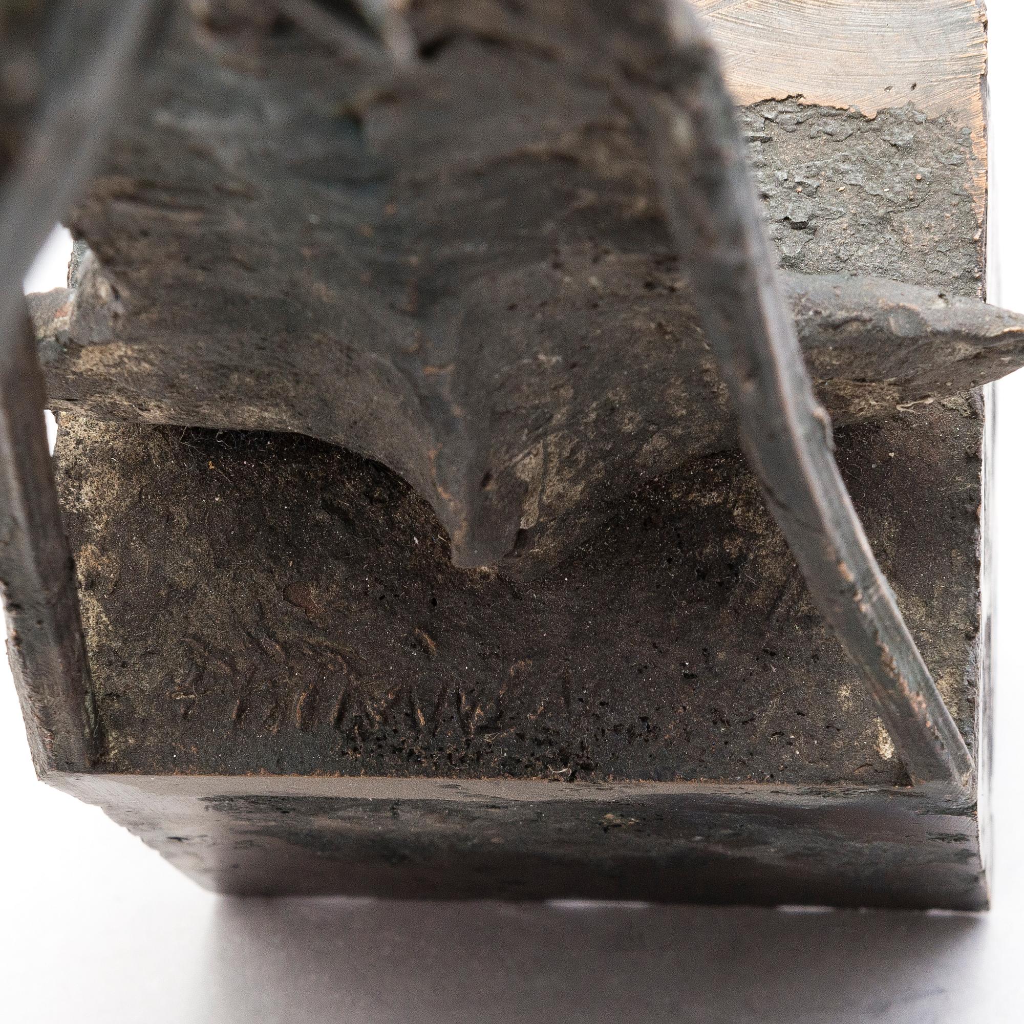 PEKKA PITKÄNEN, bronze, signed, numbered 1/1, unclear dating.