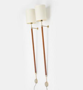 A pair of wall lamps, late 20th century.