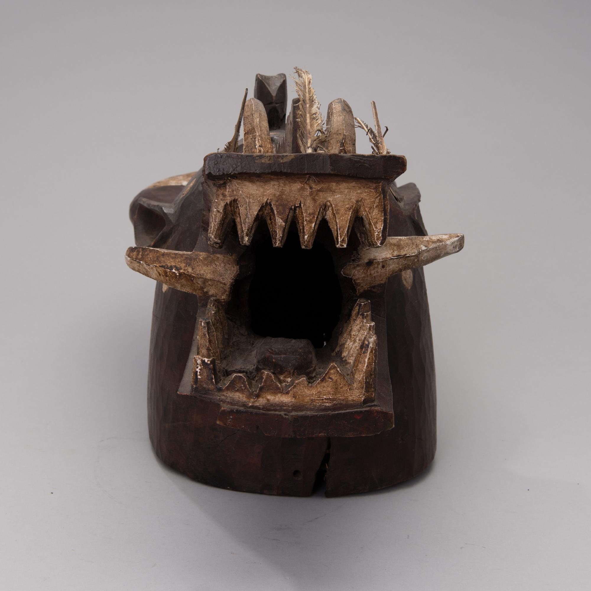 WANYUGO-MASK, Senufo-folket, Elfenbenskusten, Afrika.