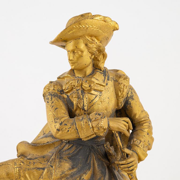 A mantel clock, France, later part of the 19th Century.