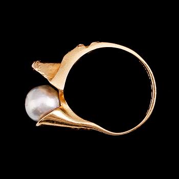 RING, 18 k guld, Lapponia, Björn Weckström, Finland 1978. Vikt 6 g.