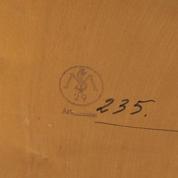 A birch veneered book case. 1940s/50s.