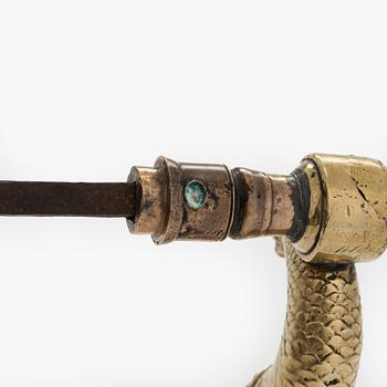 Armas Lindgren, A pair of 1920s brass door handles.