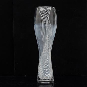 Vicke Lindstrand, a glass vase, Kosta, 1950's.