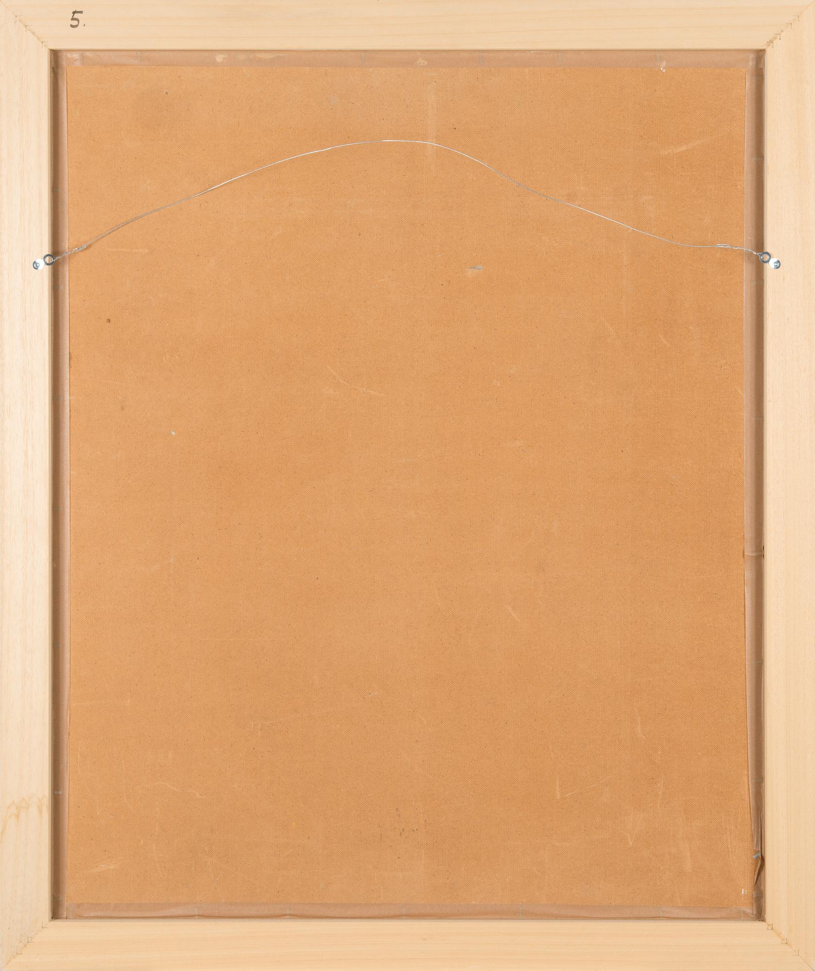 Eero von Boehm, oil on board, signed.