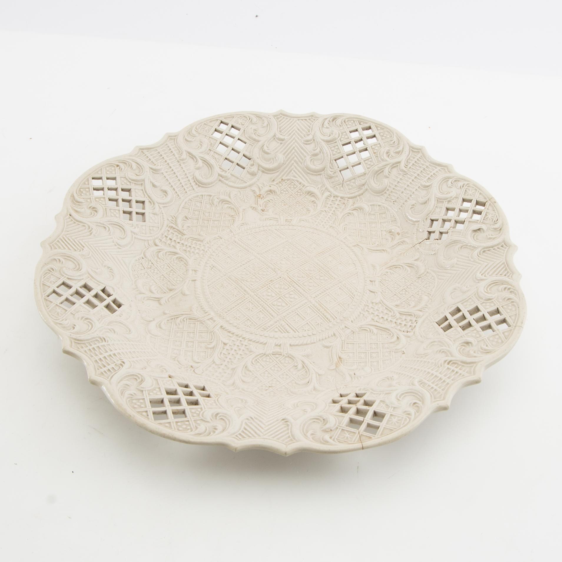 Fat Staffordshire England 1700-talets andra hälft saltglaserat stengods.