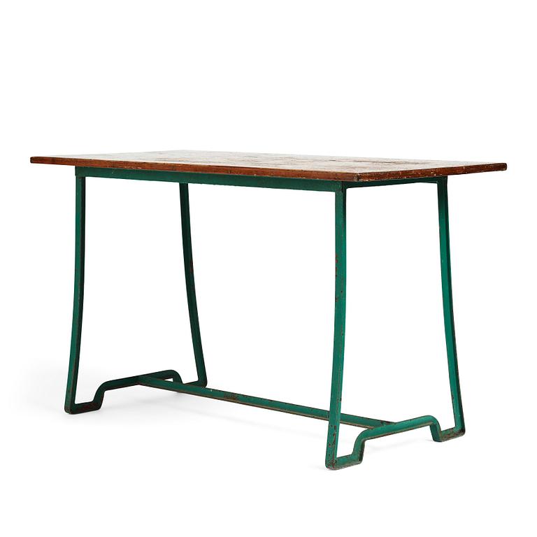 Carl Hörvik, an iron and lacquered wood garden table, probably by Grythyttan ca 1927-1929 for Lindgården, Stockholm.