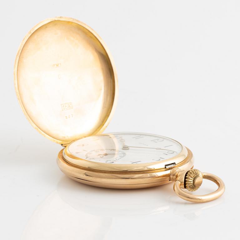 Invar, pocket watch, hunter, 51,5 mm.