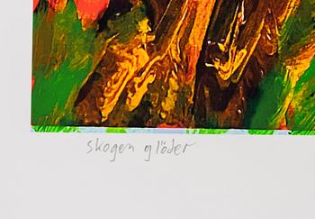 Carl Johan De Geer, "Skogen glöder".