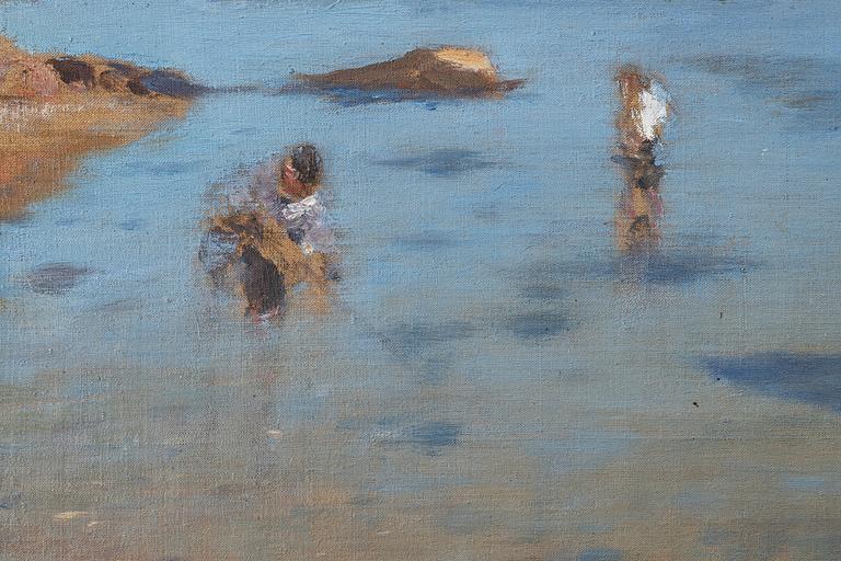Wilhelm von Gegerfelt, Coastal Landscape, Sketch.