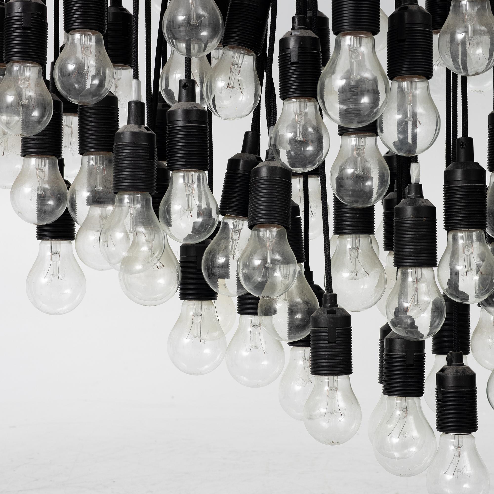 Bengt Fröderberg, (b. 1951), ceiling lamp, "Crocodile", own studio.