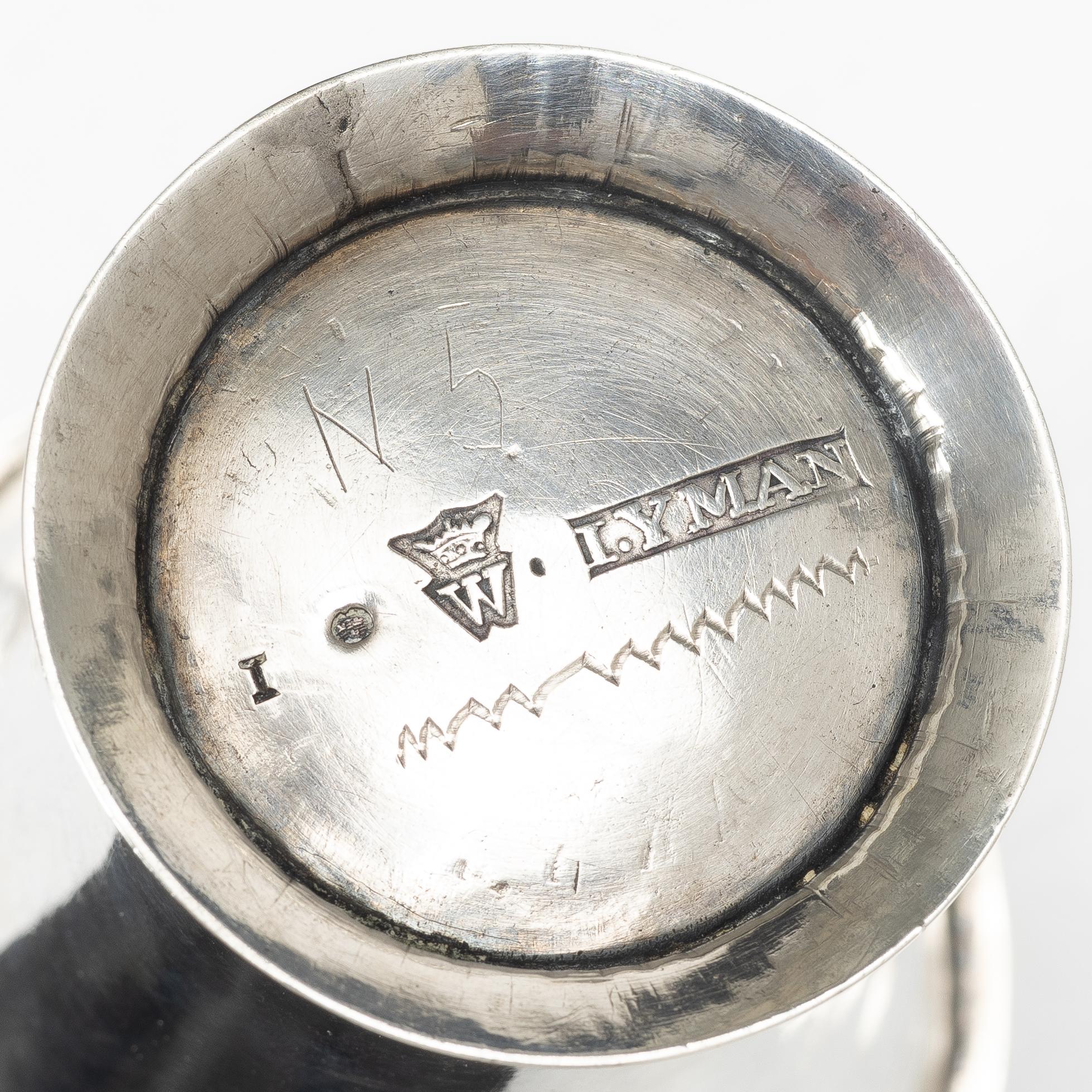 A Swedish silver beaker, mark of Jonas Yman, Växjö, active 1760–1808.