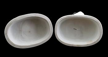 FIGURGRUPPER, 1 par, parian, Marlyhästarna, 1900-talets första hälft.