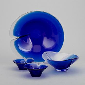 SKÅLAR, 4 st, Mats Jonasson, Målerås, 1900-talets andra hälft.