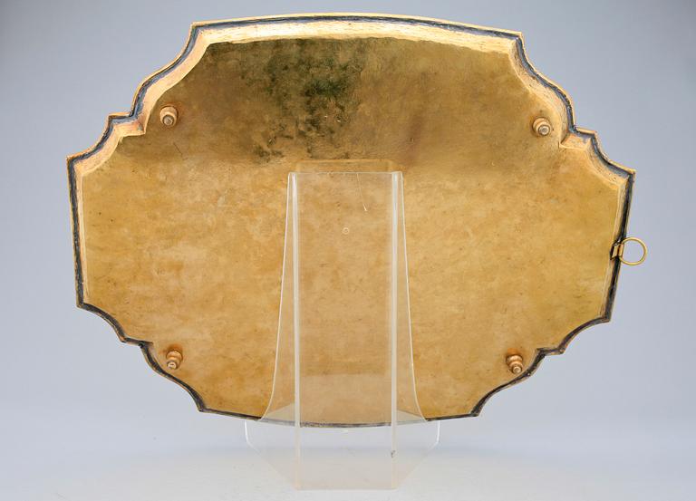 BRICKA, mässing, barockstil, 1800-tal.