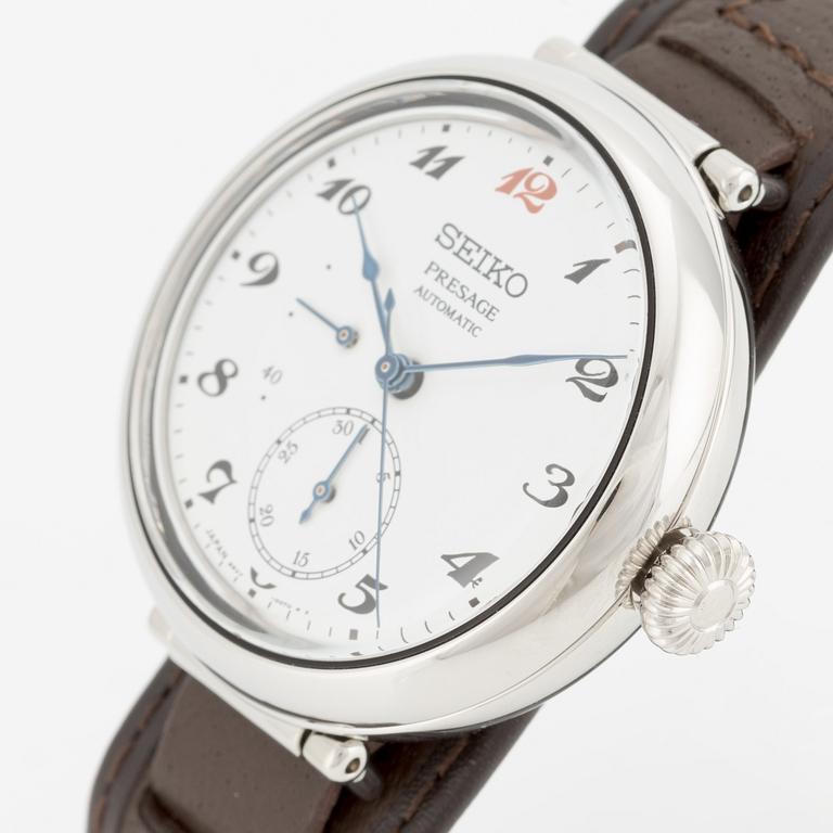 Seiko, Presage, "110th Anniversary Ltd Edt", "Enamel Dial", armbandsur, 37,5 mm.